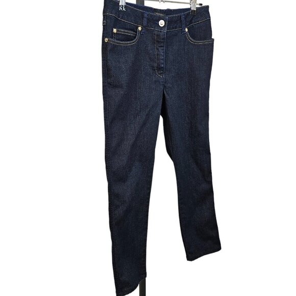 Escada Womens Dark Wash Straight Leg Jeans Size 38 US Medium - Picture 6 of 10